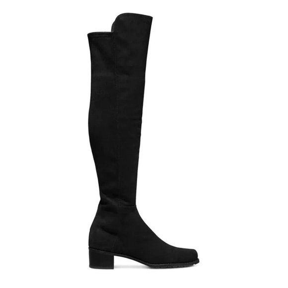 $850 STUART WEITZMAN Reserve Boot OVER THE KNEE SUEDE BOOT BLACK 6.5 (PB8)